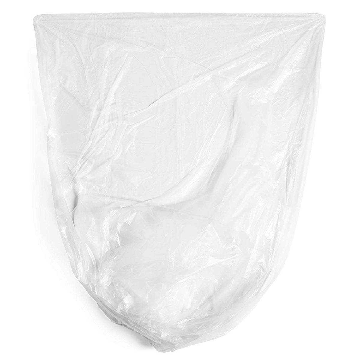 Aluf Plastics Bolsas de basura transparentes de 56 galones (200 unidades) – 43 x 48 pulgadas – PCM SERIES Premium de alta densidad 16 micras equivalentes a bolsas de basura para baño, oficina, industrial, comercial, conserjería