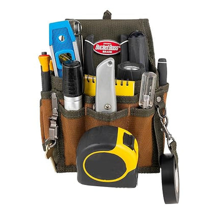 Bucket Boss - Bolsa de herramientas con solapa, bolsas - Serie original (54140), café