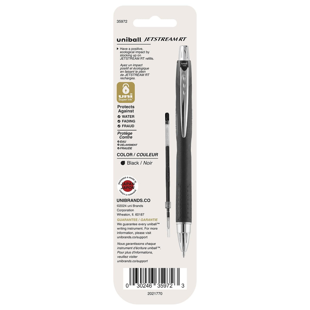 DYMO JETSTREAM RT Negro 2pieza(s) - Bolígrafo (Negro, Multicolor, De plástico, Metal, 1 mm, 2 pieza(s))