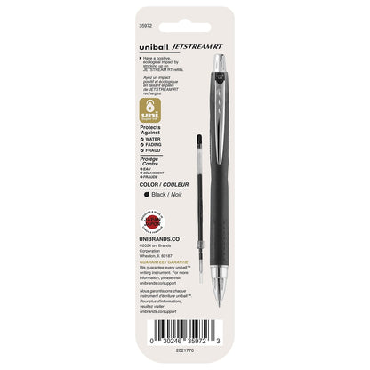 DYMO JETSTREAM RT Negro 2pieza(s) - Bolígrafo (Negro, Multicolor, De plástico, Metal, 1 mm, 2 pieza(s))