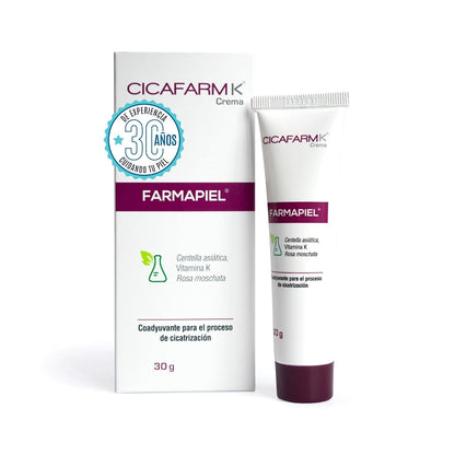Cicafarm K Crema Reparadora para Cicatrización 30 g | Centella asiática, cicatrices recientes, raspaduras y cirugías superficiales