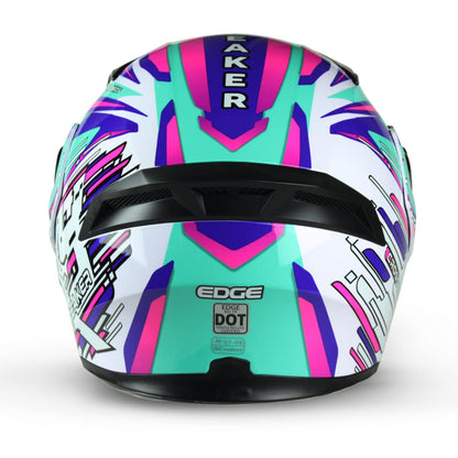 Casco Motocicleta Completo ABATIBLE Marca Edge - Boss - Cerrado Visor ANTIVAHO Certificado Dot Moto Moto Casco Cascos…