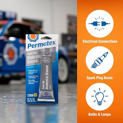 Permatex Grasa Dieléctrica, Transparente, 3 Oz