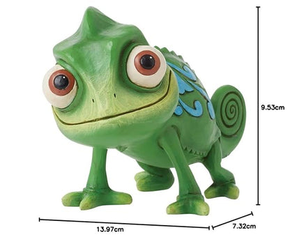 Enesco Disney Traditions Collection by Jim Shore Tangled Pascal The Chameleon Figurine - Figura de Resina de Piedra Pintada a Mano Coleccionable Rapunzel Disney Mini Figurines para decoración del