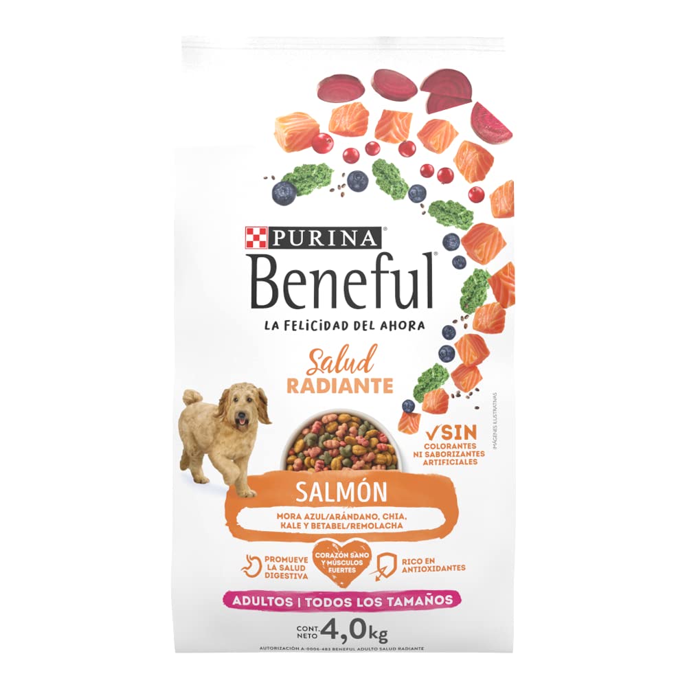 Beneful Purina Adulto Salud Radiante Salmón 4Kg