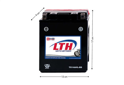 LTH Moto Batería AGM 12V 12Ah Modelo TX14AHL-BS