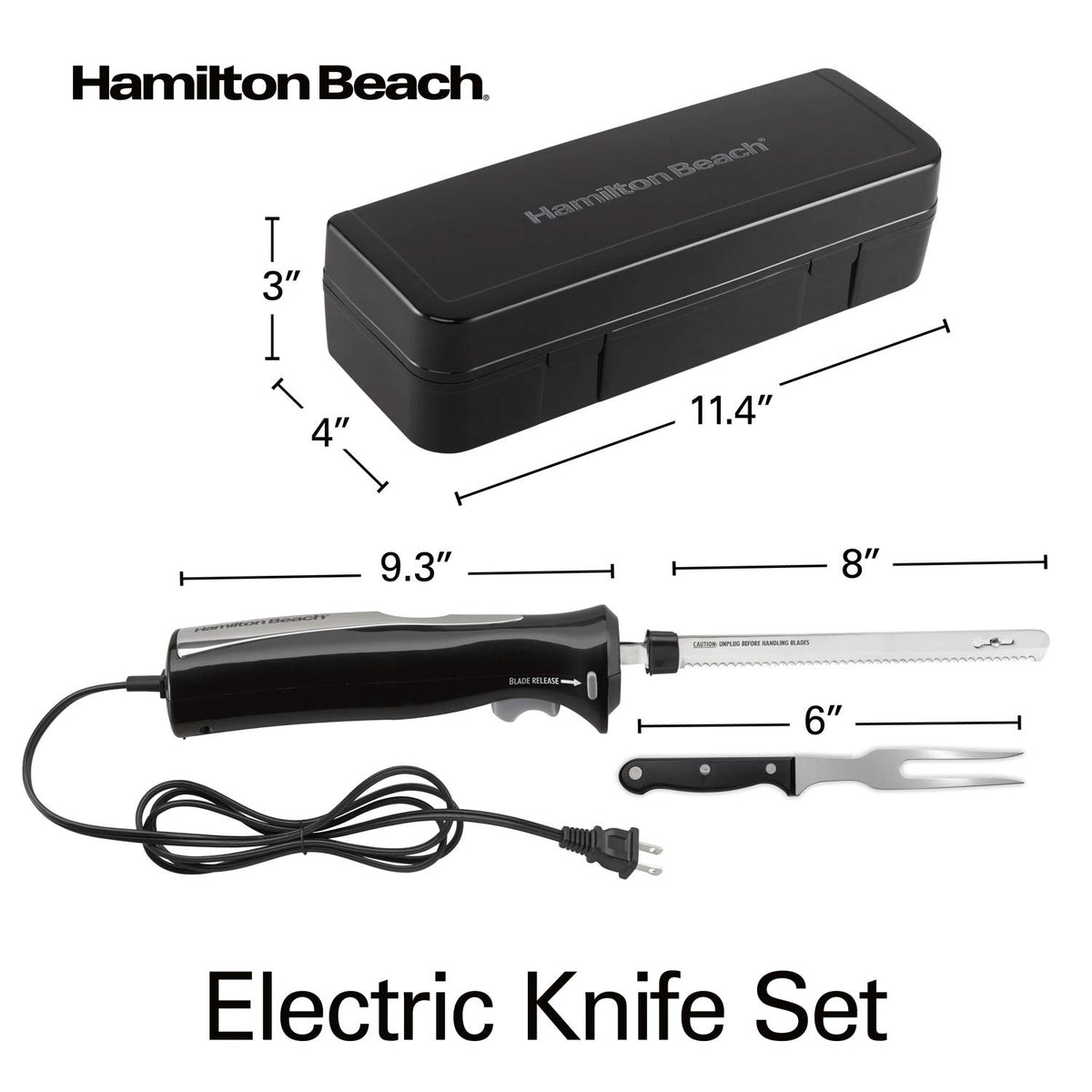 Hamilton Beach Set Electric Carving Knife for Meats