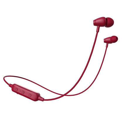 NACEB TECHNOLOGY Audífonos Manos Libres Bluetooth NA-0314R Intraurales - Micrófono Omnidireccional, Bluetooth 4.1 Alcance 10 m, Batería 70 mAh hasta 4.5 h, Carga MicroUSB - Rojo