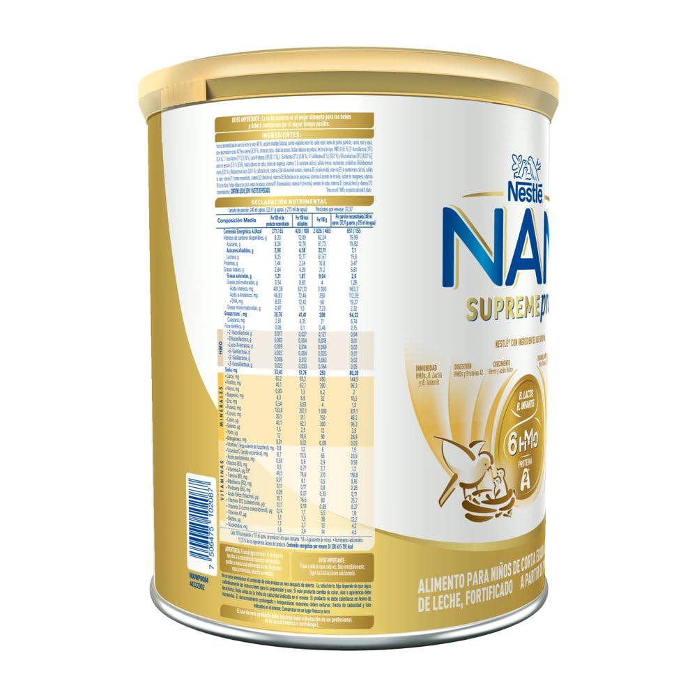 NAN 3 Supreme Pro Alimento Para Niños A Base de Leche, 1 Año, Lata 1.2 kg