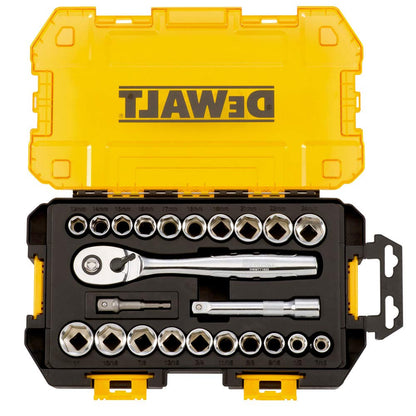 DeWalt DWMT73813 Disco Juego de llaves de vaso (23 piezas), 1/2 in