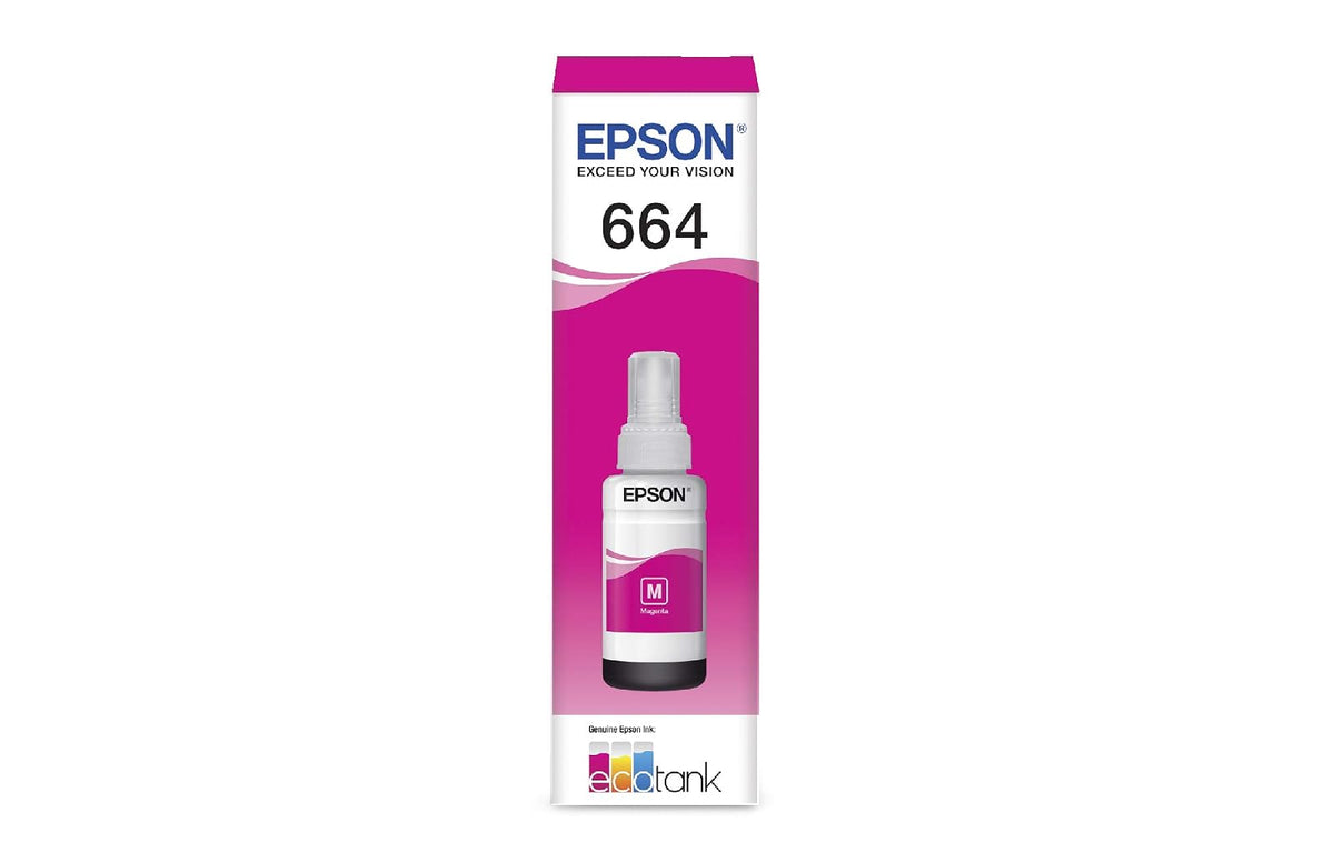 Epson C13T664420-AL C13T664420-AL Botella de Tinta Ecotank Color Amarillo, Talla Unica + C13T664320-AL C13T664320-AL Botella de Tinta Ecotank Color Magenta, Talla Unica