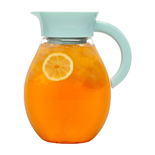 Primula The Big Ice Tea Maker e infusor, jarra de plástico para bebidas a prueba de fugas, tapa hermética, filtro reutilizable de malla fina, fabricado sin BPA, apto para lavaplatos, agua