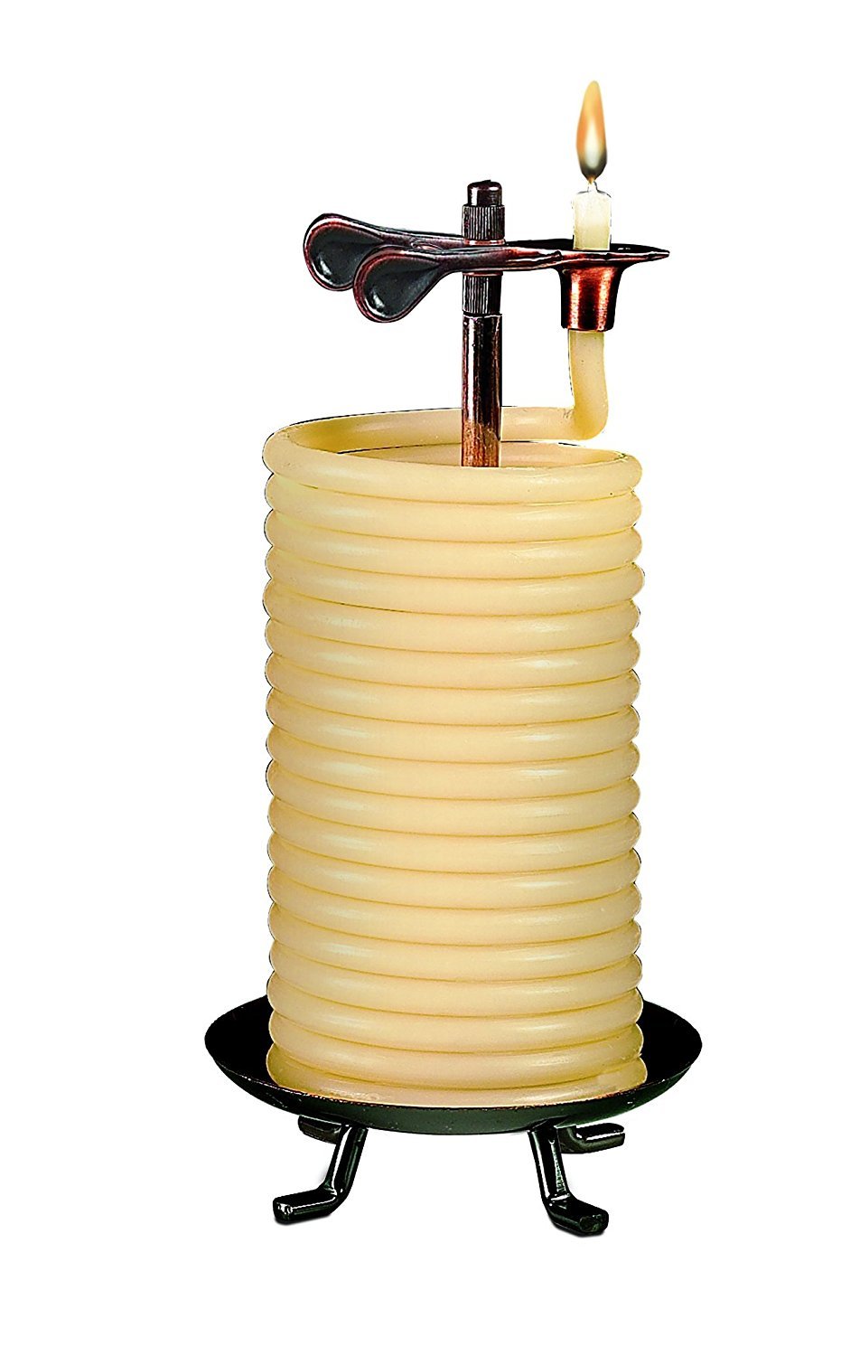 Candle by the Hour Vela de Cera de Abeja con Cilindro de Vidrio - Vertical Candle