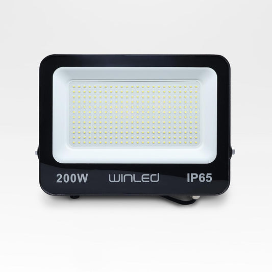 Reflector Slim LED Winled WRE-016, 200W de Potencia, Blanco Frío 6500K, 22,000 Lúmenes, Aluminio + Vidrio, Resistente a Climas Extremos, Lluvia, Polvo, Luz Solar