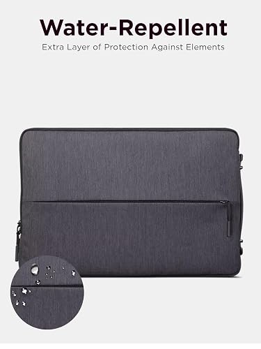 Lenovo Urban - Funda para portátil/portátil/tablet de 15.6", resistente al agua, compartimentos acolchados, almacenamiento de accesorios con cierre, esquinas de goma reforzadas, mango extensible, color gris carbón