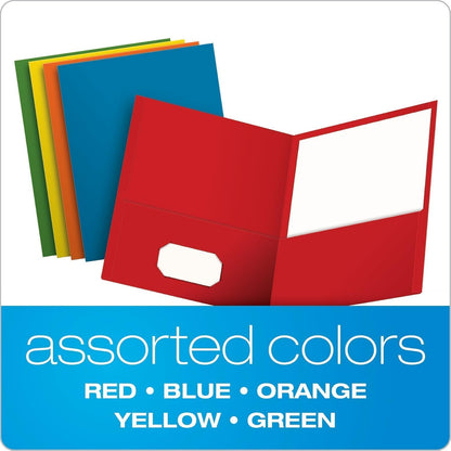 Oxford Fólder Doble Solapa, 2 Bolsas Interiores, Papel Texturizado, Caja Con 25 Piezas, Color Multicolor, Tamaño Carta 57513