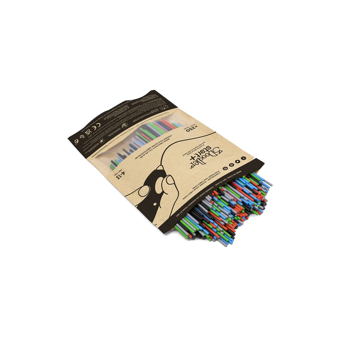 3Doodler Start+ 3D Pen Plastic Refill Bag - Mix 2 (Primary Pow)