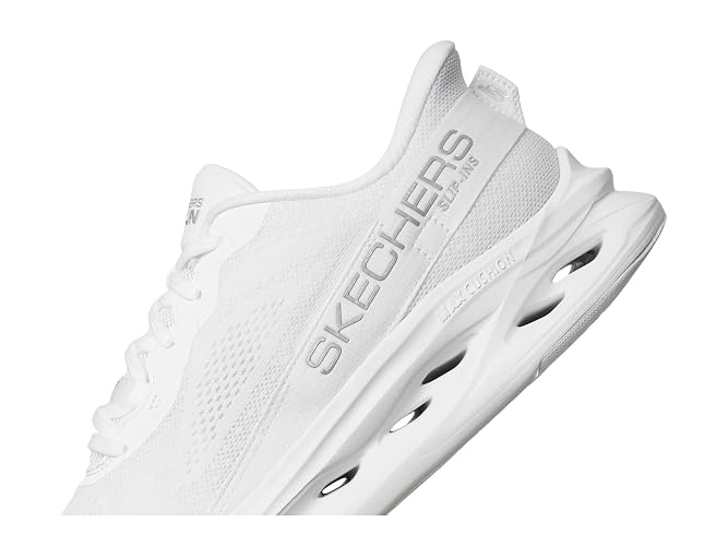 Skechers MAX Cushioning Glide-Step Caledonia Zapatillas para Mujer | Máxima amortiguación, slip-ins manos libres, plantilla Goga mate refrigerada por aire, entresuela Glide Step, goma Goodyear