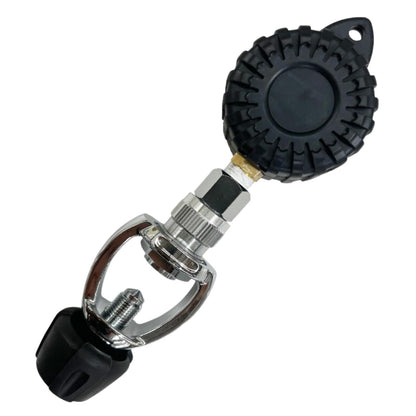 Scuba Choice - Comprobador de presión de tanque de yugo de buceo 5000 PSI 350 BAR - Medidor de presión preciso para tanques de válvulas de yugo 7 pulgadas de largo 2-1/4 pulgadas de ancho - Fabricado