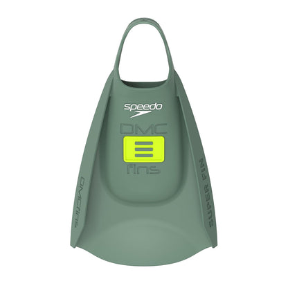 Speedo x DMC Aletas de Silicona para Natación - XXS - DMC Super Soft Olive - Hyper Yellow