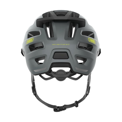 ABUS Casco MTB Moventor 2.0 - Casco Confortable para Bicicleta Todo Terreno - Casco All-Mountain - para Hombre y Mujer - Gris Mate, M