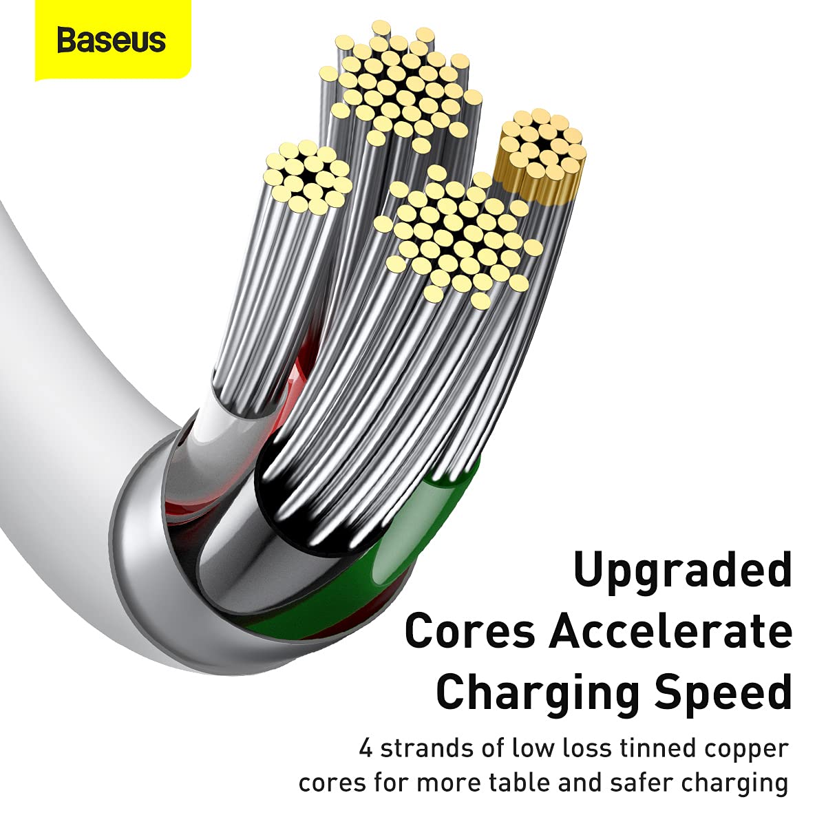 Baseus - Cable de datos de carga rápida serie superior USB a IP 2.4A 1m (A0002119)