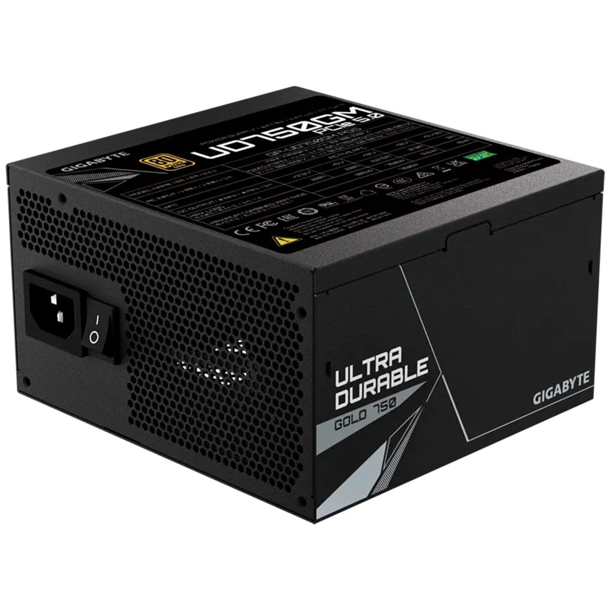 GIGABYTE Fuente de Poder PC 750w Gamer UD750GM PG5 80 Plus Gold Modular GP-UD750GM PG5