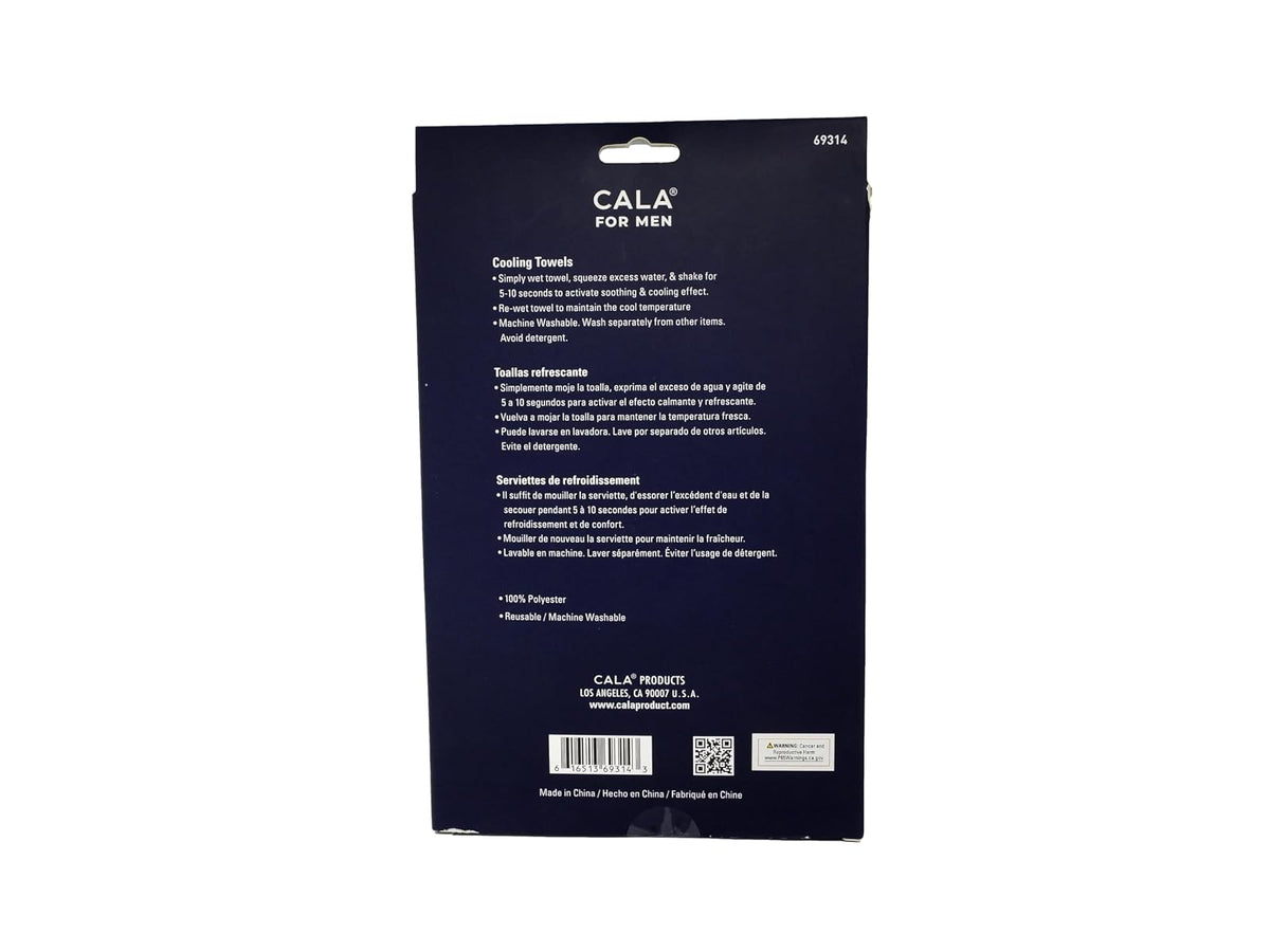 CALA - toallas de enfriamiento (2 piezas, azul y gris)