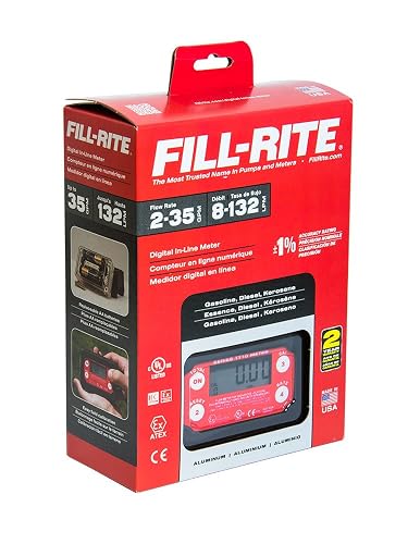 Fill-Rite TT10AN - Medidor digital de transferencia de combustible de 1 '2-35 GPM