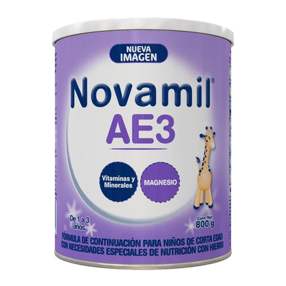 NOVAMIL AE 3 - Fórmula Etapa 3, de 12 a 36 meses edad, bote con 800g
