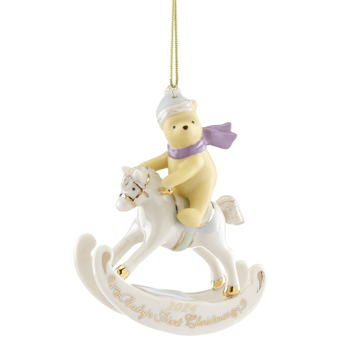 Lenox 895777 2024 Winnie The Pooh - Adorno para árbol de Navidad para bebé