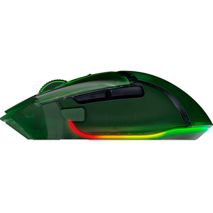Razer Basilisk V3 Pro 35K Wireless Gaming Mouse: HyperScroll Tilt Wheel - 35K dpi Optical Sensor Gen 2-13 Customizable Controls - RGB - Optical Switches Gen 3 - Up to 140 HR Battery - Phantom Green