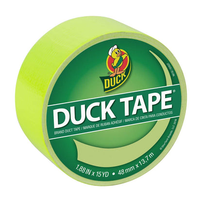 Duck Tape Cinta Adhesiva de Color, Rollo de 1.88 Pulgadas x 20 Yardas - Verde - Rollo individual