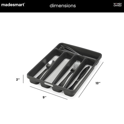 madesmart Classic Mini cubiertos bandeja, Granite, 1