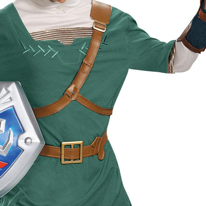 Disguise Men's Legend Of Zelda Link Prestige Costume, Green, Medium