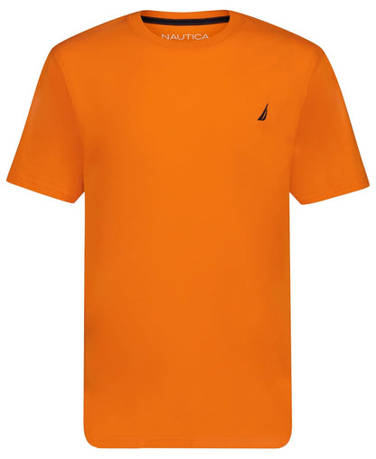 Nautica Camiseta de Manga Corta para Niño Color Ceramic - 8 - Naranja (Persimmon)
