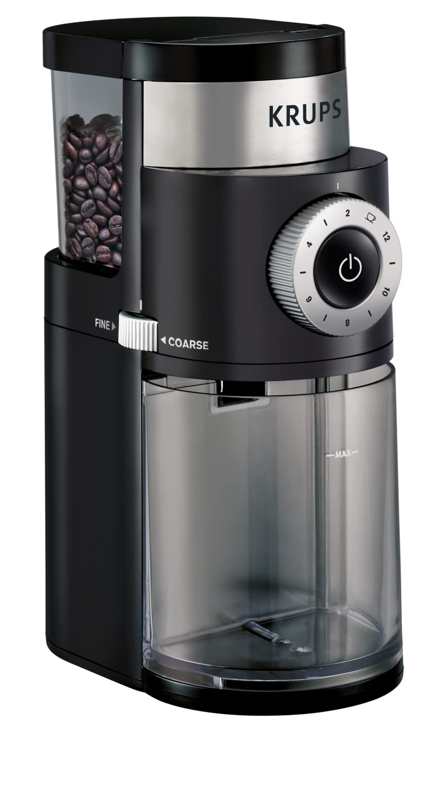 Krups Cafetera de Goteo con Filtro Permanente, 10 Tazas, 900 W - 12 ajustes de finura de molienda