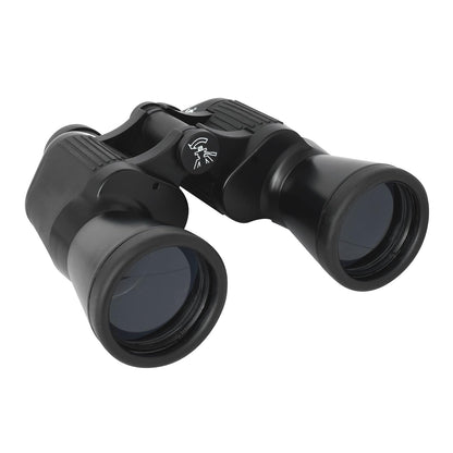 Wallis BI610308 Binocular Gran Angular, Negro, 10 x 50 mm, con Enfoque Automático Tipo Porro, Revestimiento Green