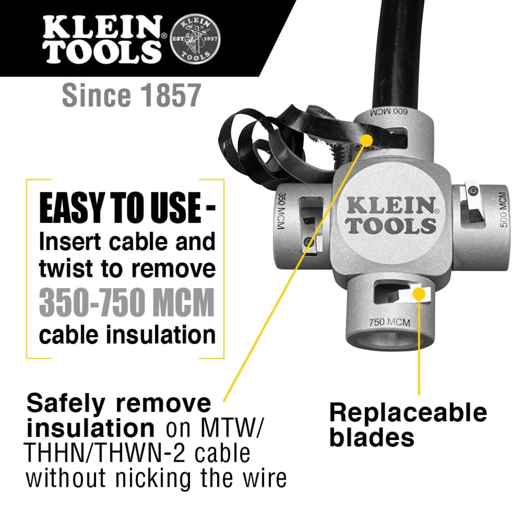 Klein Tools 21050 Pelacables gran calibre (750-350 MCM)