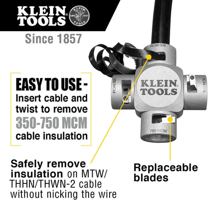 Klein Tools 21050 Pelacables gran calibre (750-350 MCM)