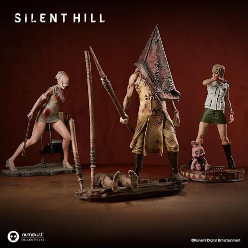 Numskull Silent Hill 2 Figura de pirámide roja 11.6 Pulgadas (29.5 cm) Replica Estatua Coleccionable - Producto Oficial Silent Hill - Edición Limitada