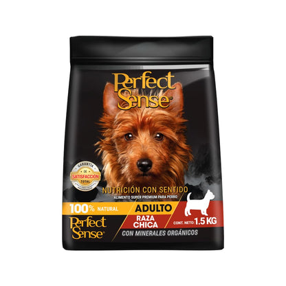 Perfect Sense Alimento Natural para Perros Adultos de Raza Pequeña 1.5 kg – Nutrición con YUCCA y Omega 3