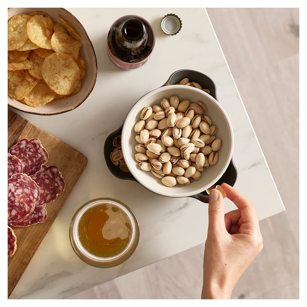 Joseph Joseph 20156 Double Dish Pistachio Bowl and Snack Serving Bowl, Gray