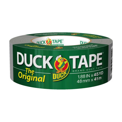 Duck Cinta Adhesiva Multiusos de Alta Resistencia, Plateada - 1 Roll, 45 yds - 1 rollo