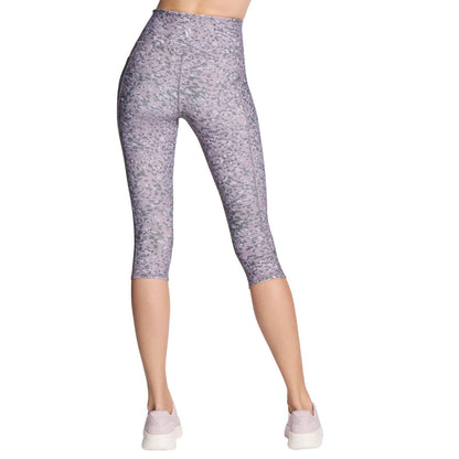 Skechers Pantalón de Yoga Walk Go Flex de Cintura Alta a Media Pantorrilla para Mujer