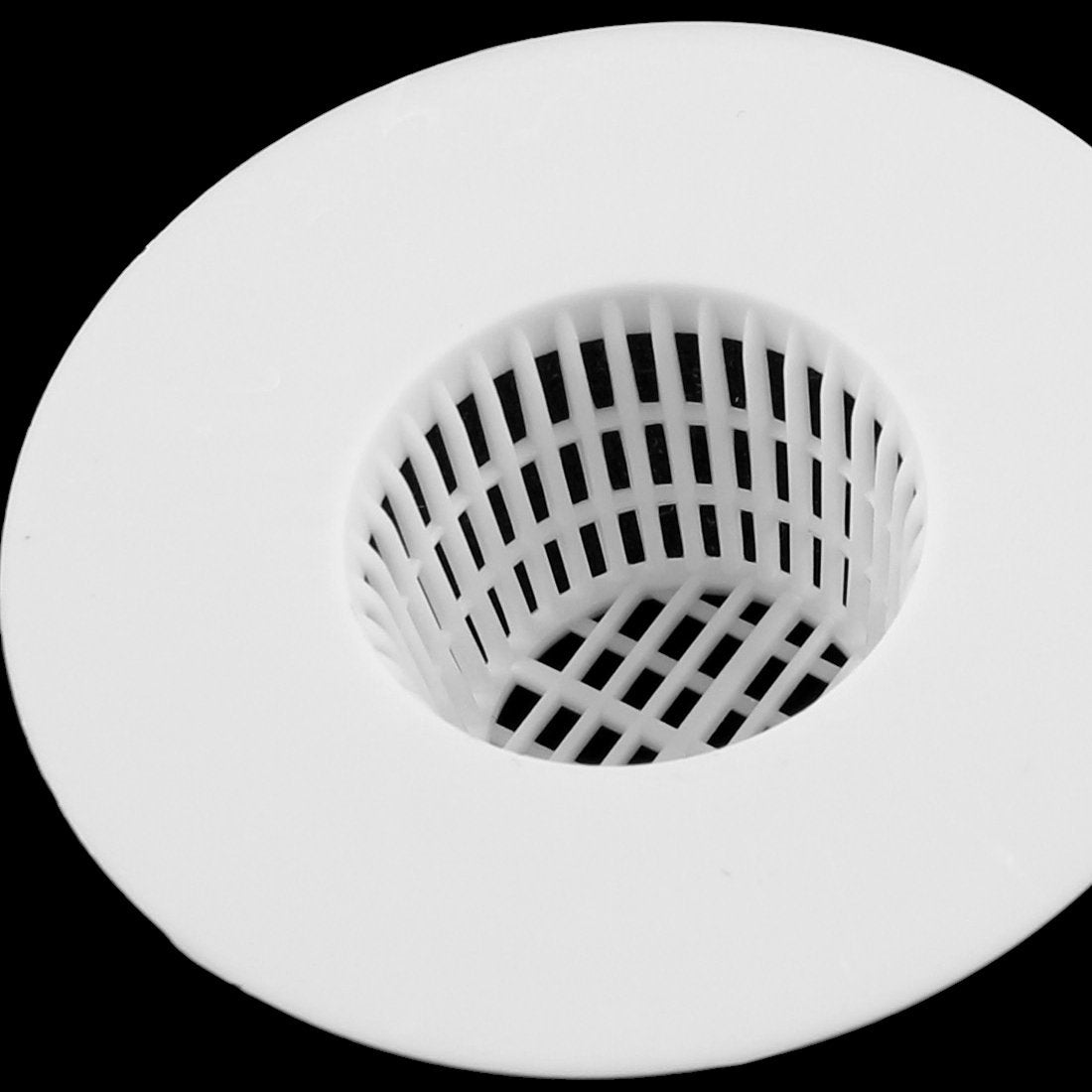uxcell Tapón de drenaje de plástico para baño, escurridor de fregadero, red blanca, 4 unidades