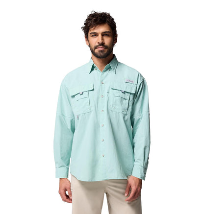Columbia PFG Bahama II Camisa de Pesca UPF 30 Manga Larga Hombre - 2XS - Misty Jade
