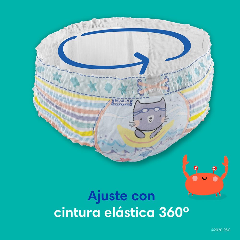 PAMPERS Splashers Pañales de Natación Talla S, 12 Unidades, Bebé 6 a 12 Kg