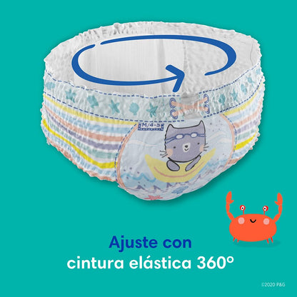 PAMPERS Splashers Pañales de Natación Talla S, 12 Unidades, Bebé 6 a 12 Kg