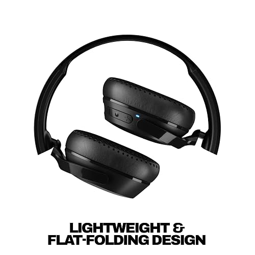 Audífonos Skullcandy Riff 2 On-Ear Inalámbricos, 34 Horas de Batería, Micrófono, Compatibles con iPhone, Android y Dispositivos Bluetooth, Negro